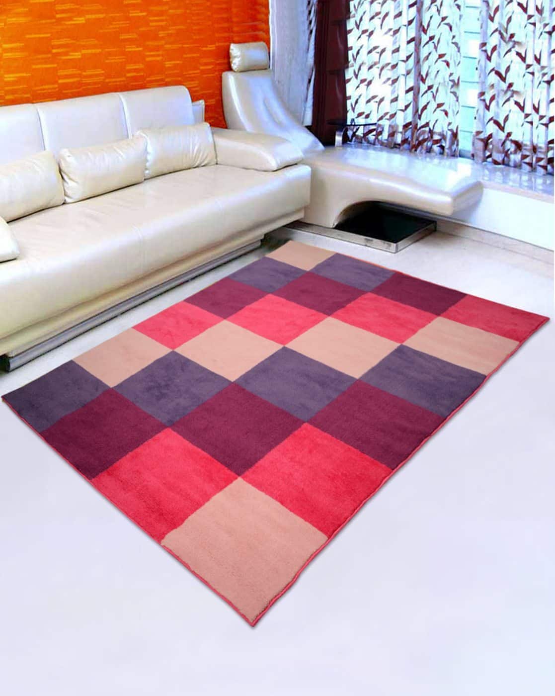 Buy Saral Home Checked Anti Slip Kids Design... Online ...