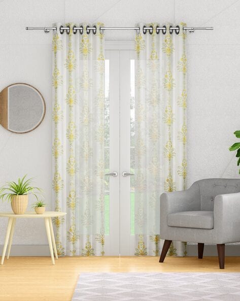 Yellow Curtains Accessories For Home Kitchen By Portico Online Ajio Com