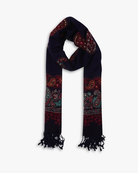 Embellished Paisley Pattern Stole Price in India