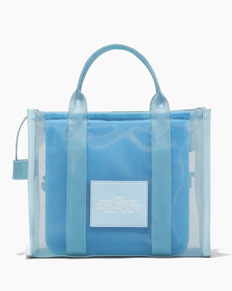 Pale blue cheap tote bag