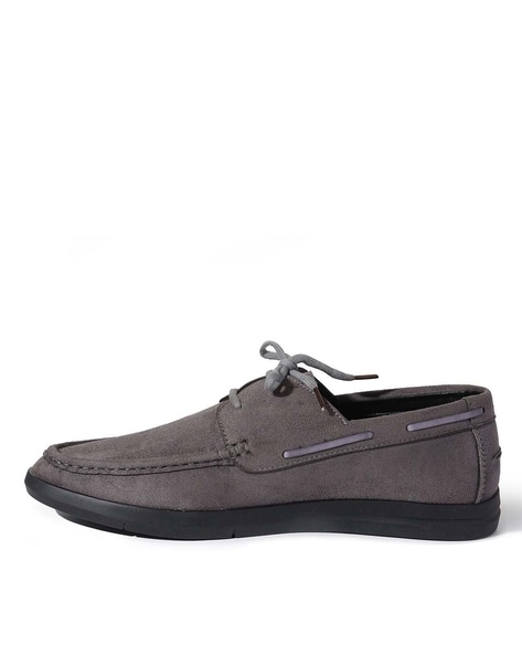 Mens boat cheap shoes grey