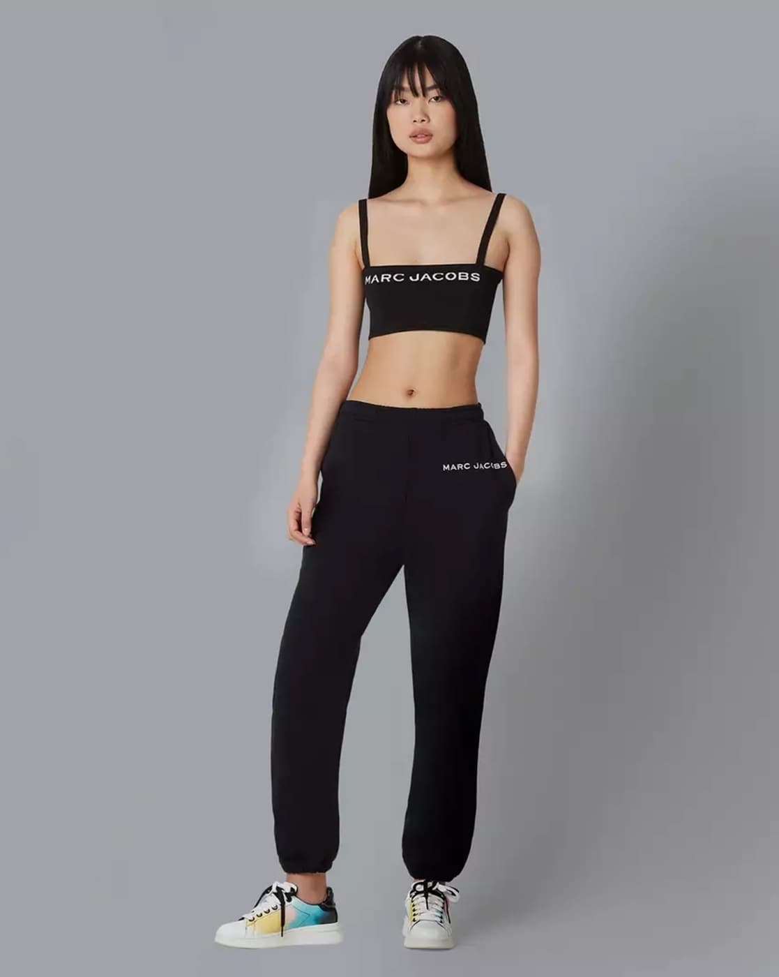 Marc Jacobs The Multi Color Joggers In Black