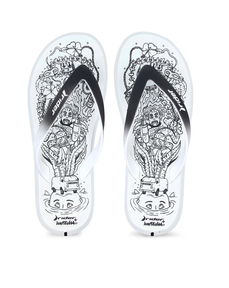 Rider Printed Thong-Strap Flip-Flops