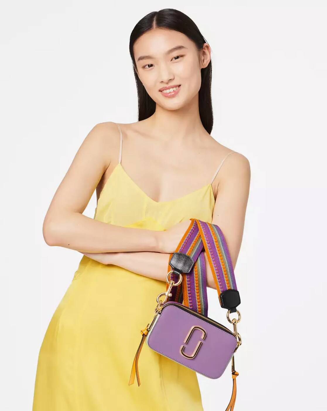 Purple 'The Snapshot Colorblock' shoulder bag Marc Jacobs - Vitkac TW