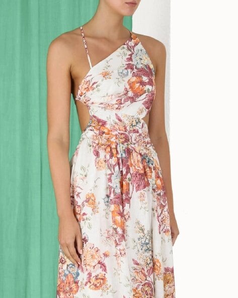 Zimmermann one shoulder cheap dress