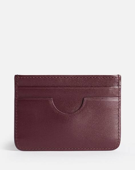 カードケース・名刺入れ Paris Paris Cardholder - AMI Paris - Leather - Bordeaux Black Ami De Coeur Zipped Card Holder | AMI PARIS