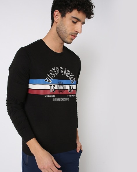 Buy Black Sweatshirt & Hoodies for Men by Teamspirit Online