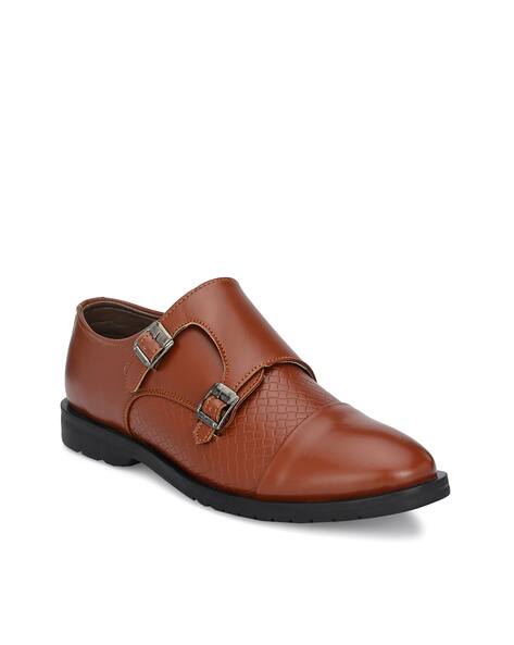 JOHN KARSUN Formal Slip-On Shoes with Buckle Accent
