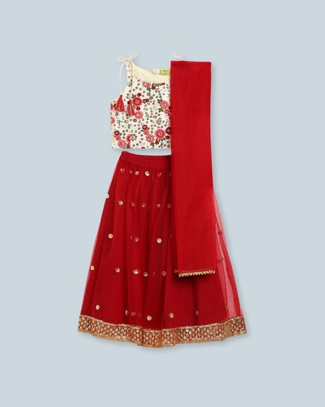 Buy Fuschia & White Ethnic Wear Sets for Girls by SRISHTI Online | Ajio.com
