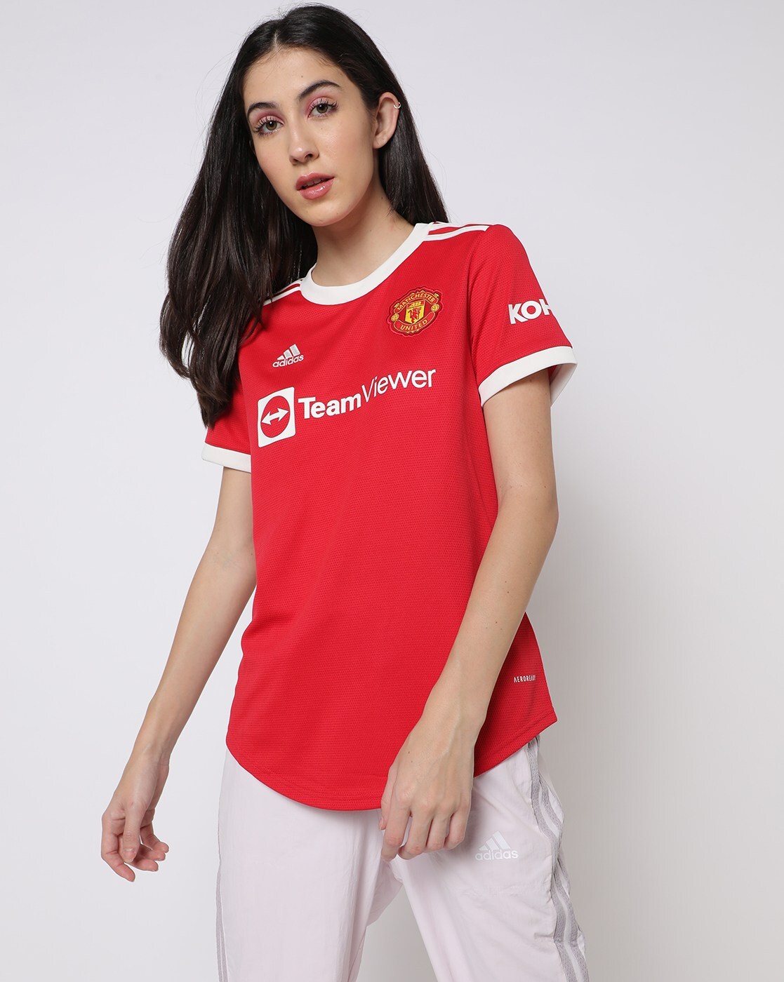 Womens Manchester United FC - Red Typography India