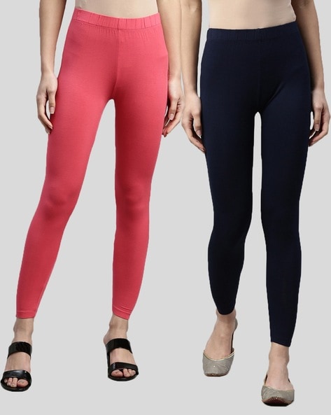 Buy Navy & Pink Leggings for Women by MISSIVA Online