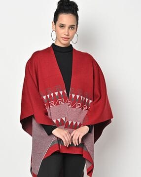 american eye Geometric-Knit Open-Front Shrug-picture-27
