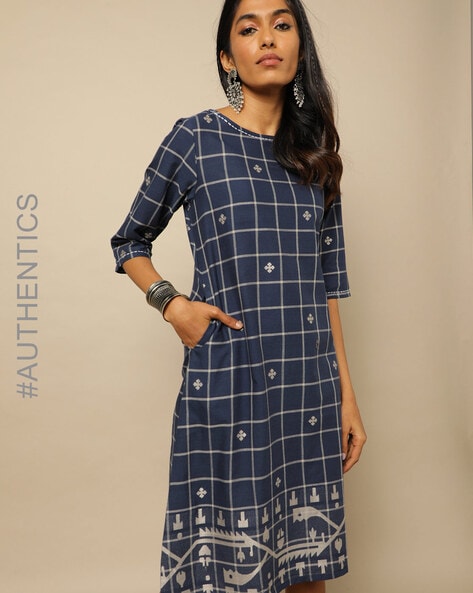 Buy Blue Dresses Gowns for Women by Indie Picks Online Ajio