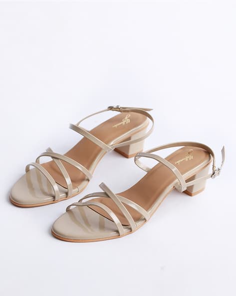 Buy Beige Heeled Sandals for Women by Yellowsoles Online