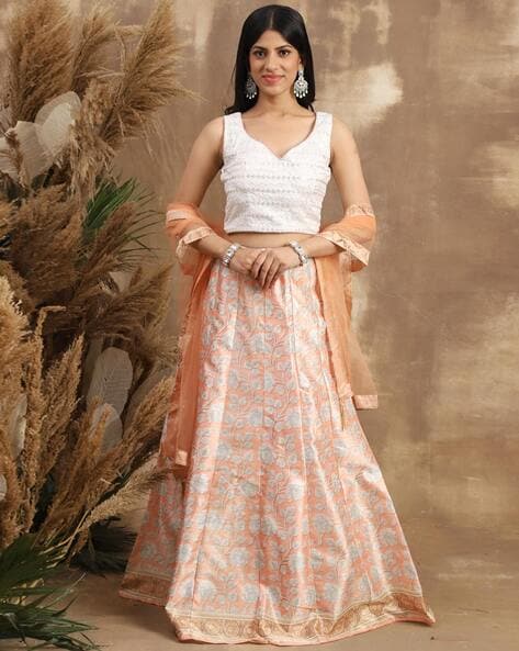 Suhino Set | Women, Lehengas, Classic Lehengas, White, Sequin, Lehenga:  Organza, Round, Long | Organza lehenga, Aza fashion, Fashion