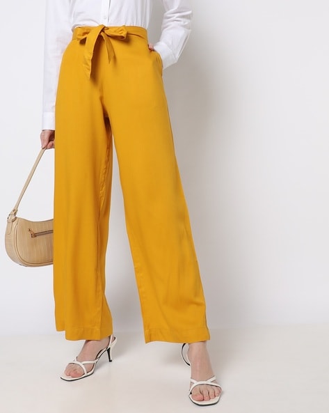Buy dockstreet Womens Bow tie Trousers with Belt - Lowest price in India|  GlowRoad
