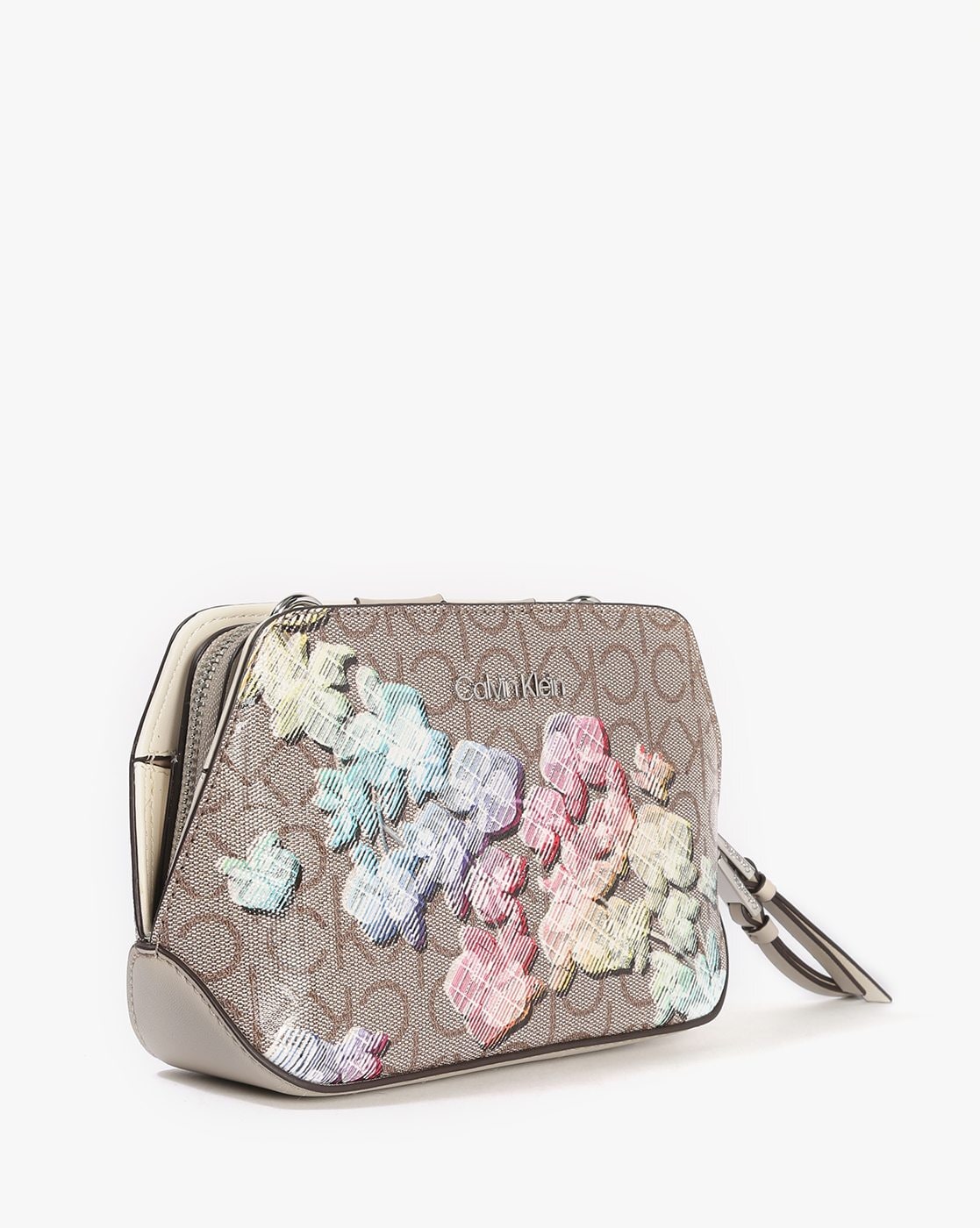 Calvin klein janae online orchid logo print crossbody