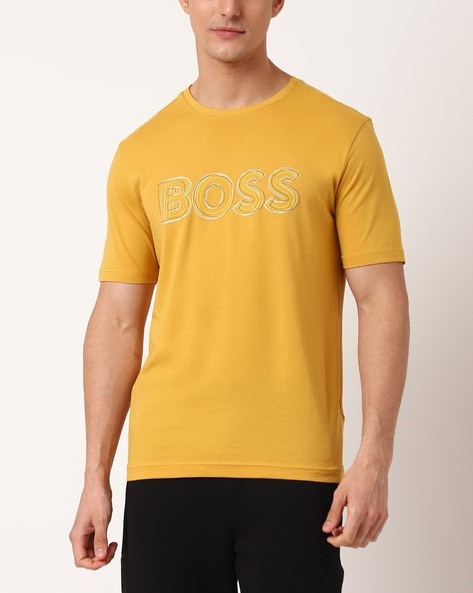 Yellow boss on sale t shirt