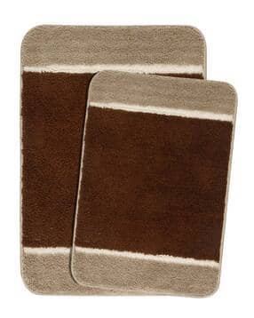 saral home Soft Microfiber Anti-Skid Bath Mat Pack of 2-picture-36