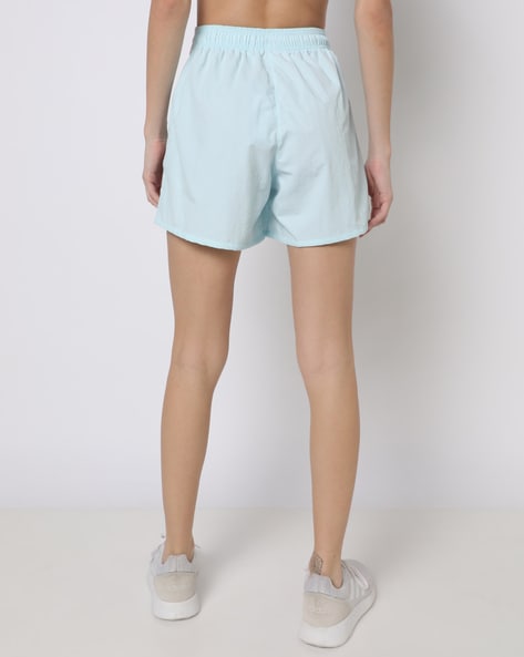 Women Washed Hot Pants with Insert Pockets