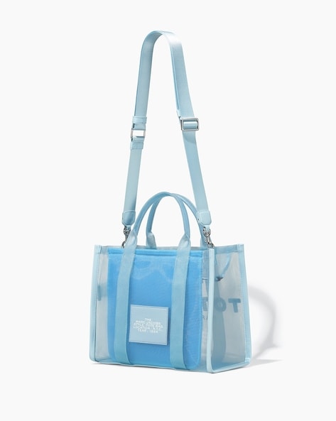 Pale blue store tote bag