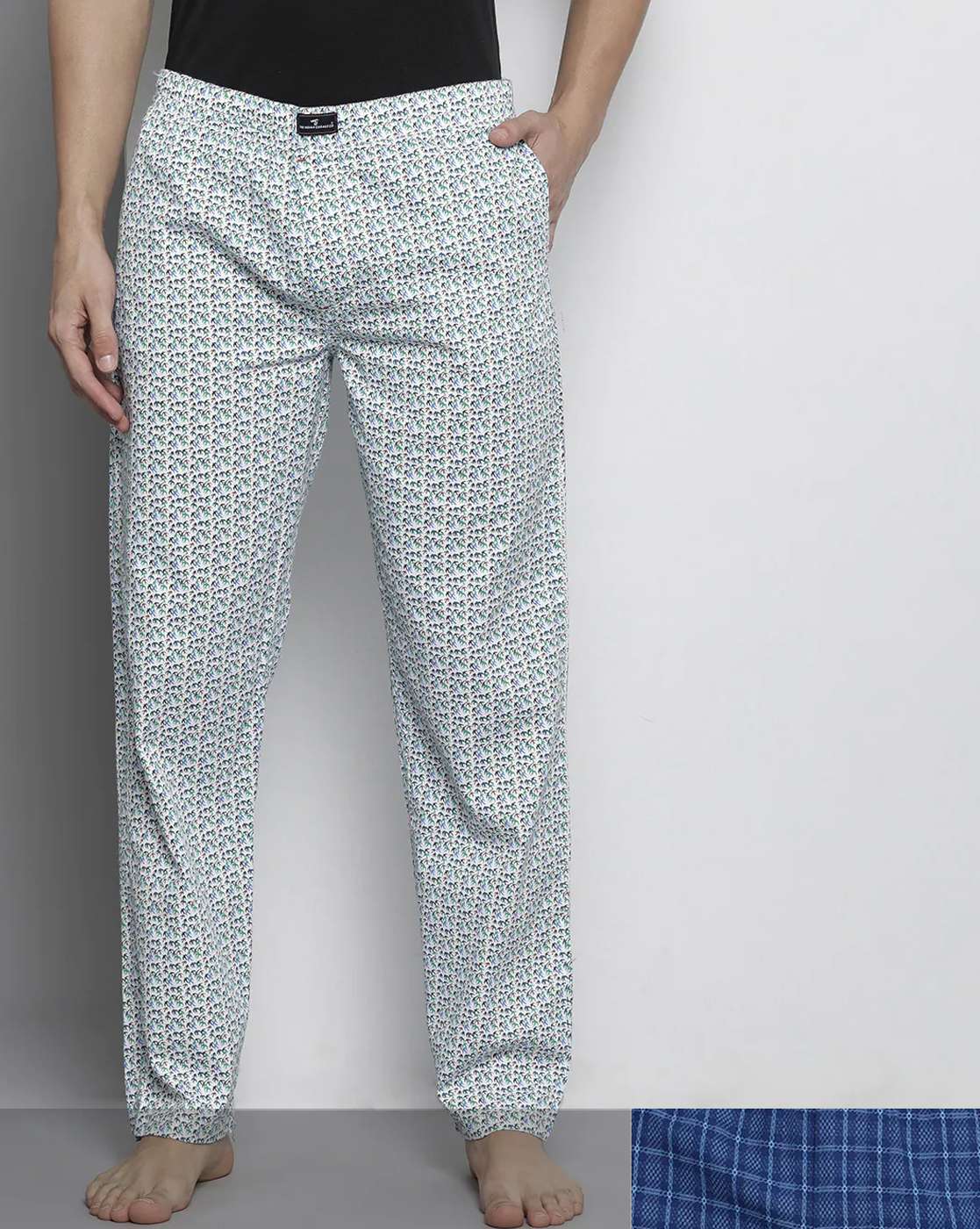 Louche Emmanuella Retro Cubes Print Pyjama Style Trouser
