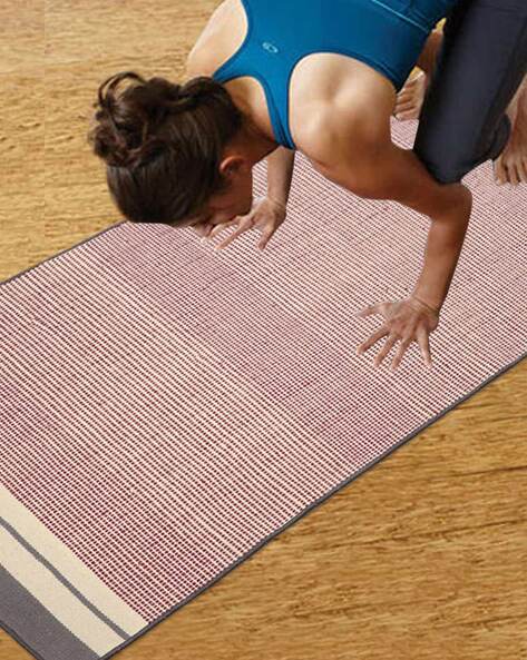 Saral Home Micro Print Anti Skid Yoga Rugs 2.3' X 5.6'