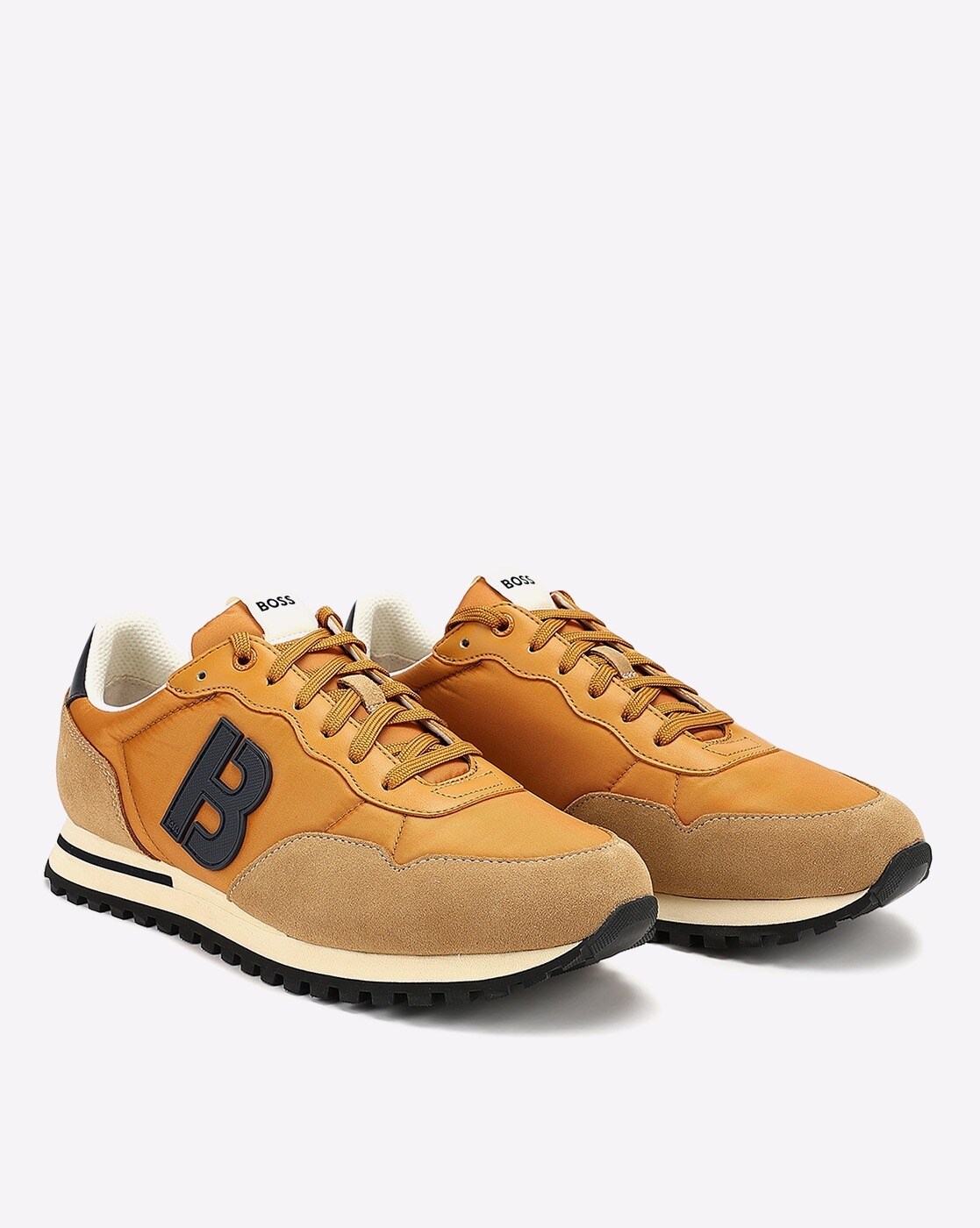 Buy HUGO BOSS Lace-Up Training Shoes | Yellow Color Men | AJIO LUXE