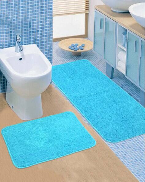 Saral Home Textured  Soft  Microfiber  FLoor Mat Runner  Set