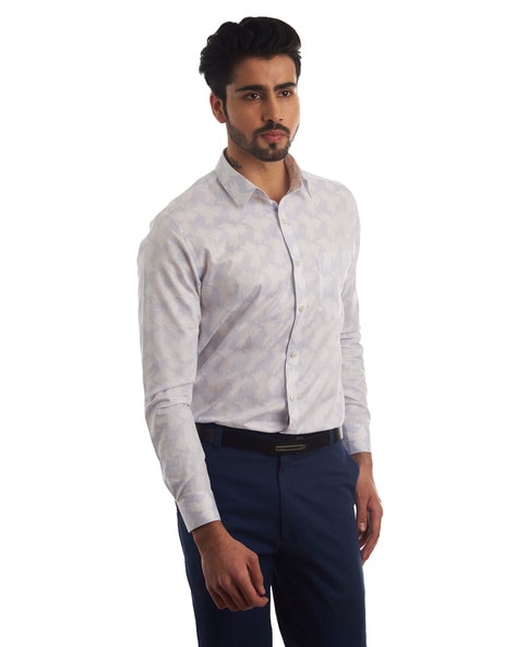 Buy Louis Philippe Blue Trousers Online  713139  Louis Philippe