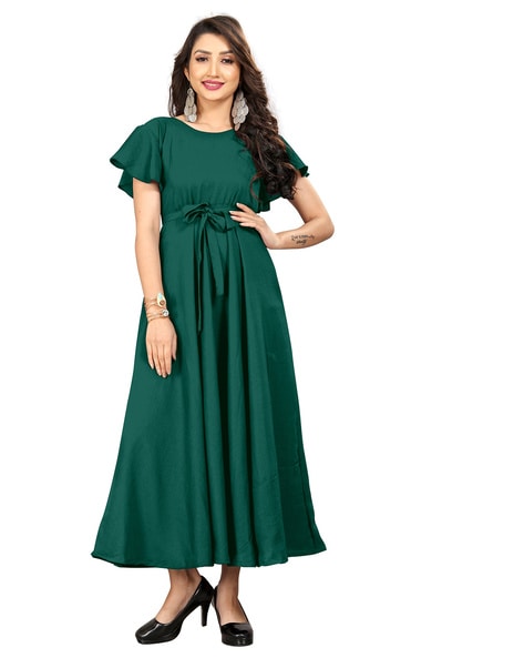 Buy Green Dresses & Gowns for Women by ETHNOVOGUE Online | Ajio.com