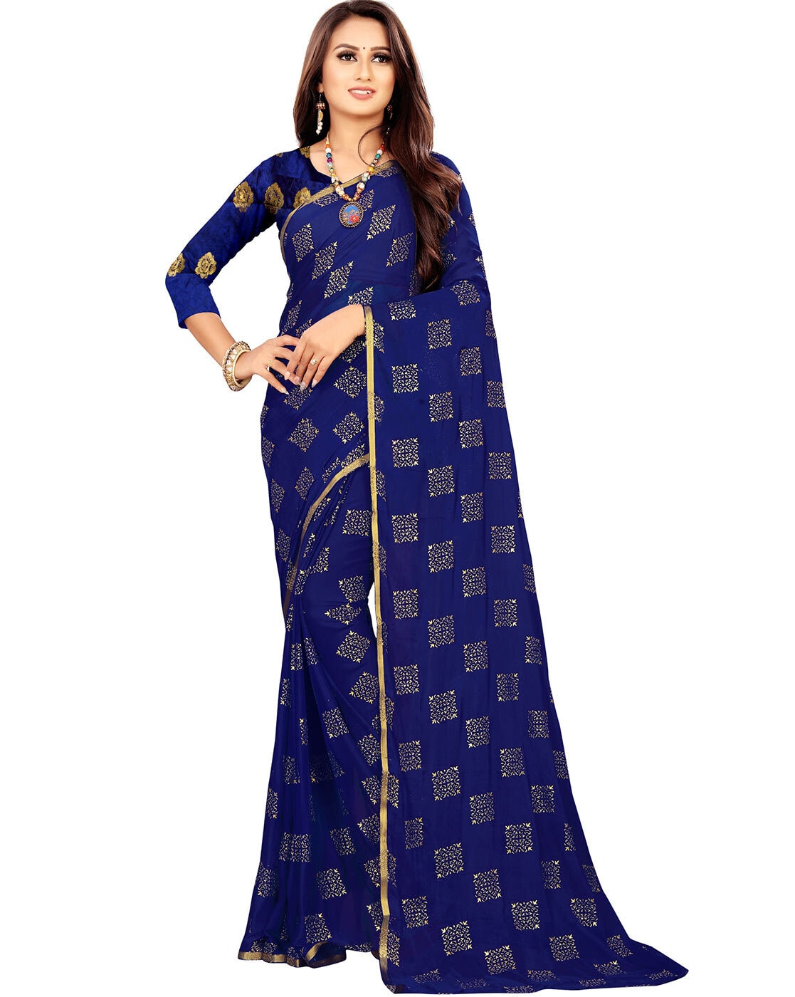 Buy White Sarees for Women by SATRANI Online | Ajio.com