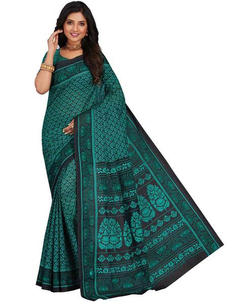 Buy Green Sarees for Women by PERFECTBLUE Online Ajio
