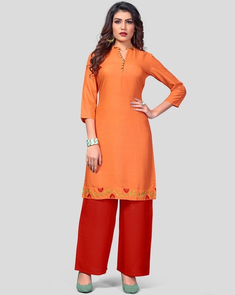 Buy Red Ethnic Wear Sets for Girls by Aks Kids Online | Ajio.com
