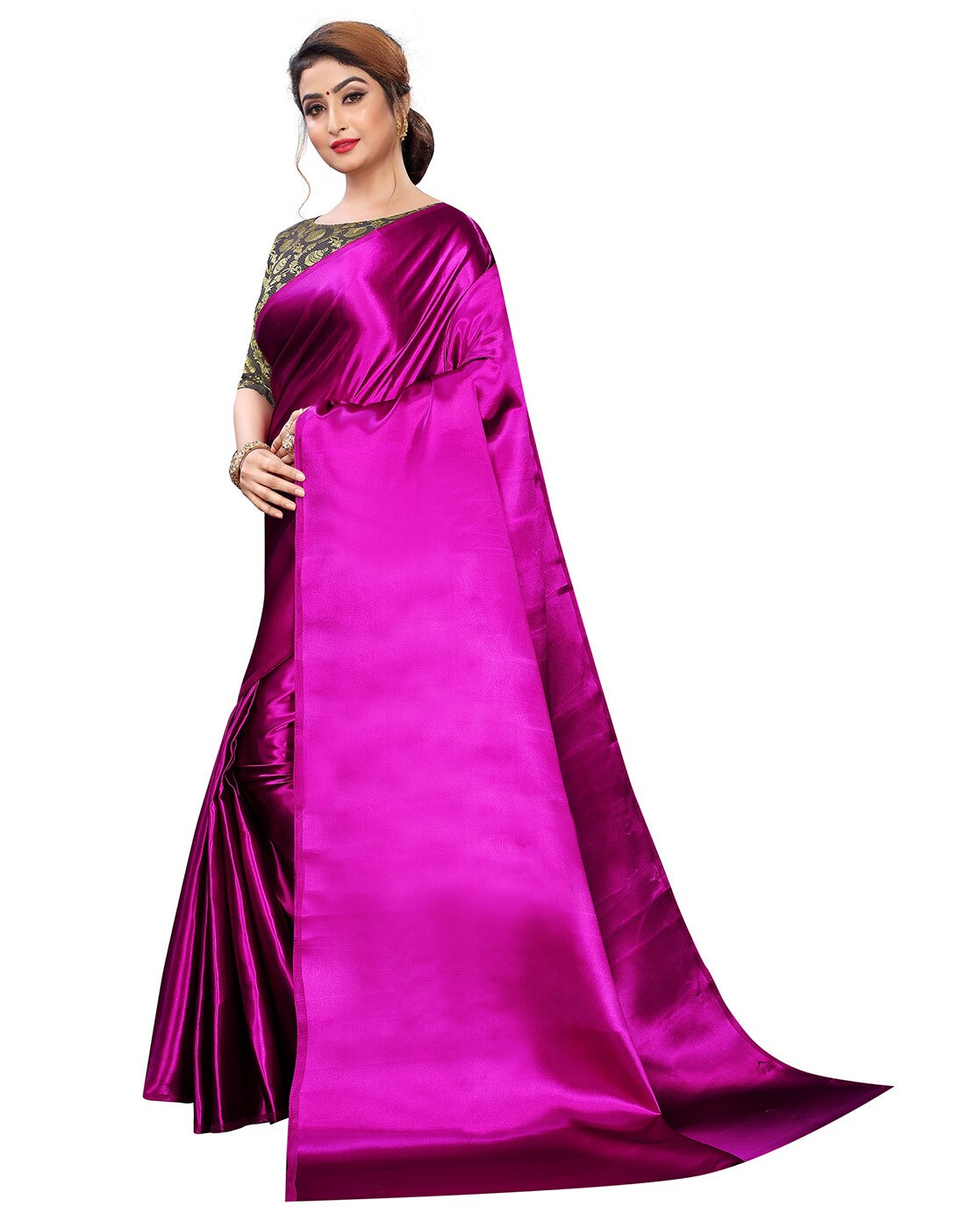 Buy Plain Sarees Online: Gorgeous Collection at Amazing Prices | Utsav  Fashion