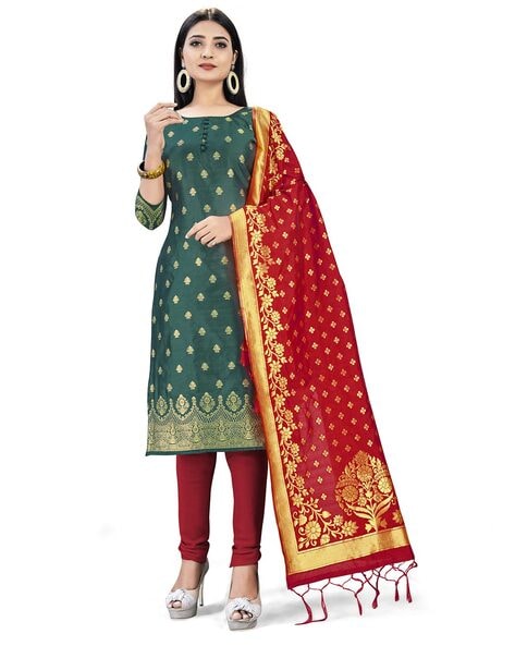 Printed Unstitched Dress Material Price in India