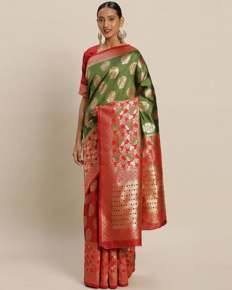 Buy Red Sarees for Women by SAINOOR Online 