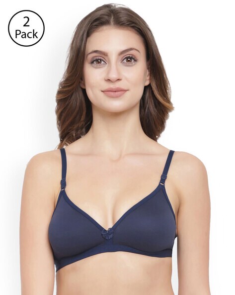 Buy fasense Double Layer Women Everyday Non Padded Bra (Peach, Green)  Online at Best Prices in India - JioMart.