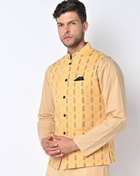 maxence Tailored Fit Nehru Jacket-picture-50