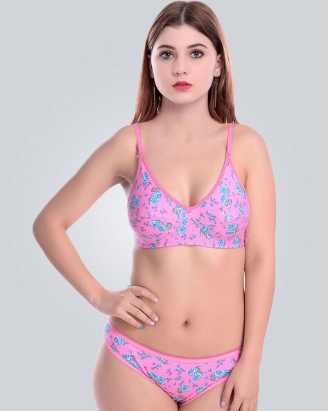 Buy online Set Of 2 Animal Print Bra And Panty Set from lingerie for Women  by Pinkbox for ₹749 at 6% off