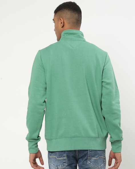 Mint green tommy hot sale hilfiger sweatshirt