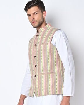 maxence Tailored Fit Nehru Jacket-picture-51