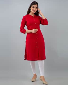 red color kurti online