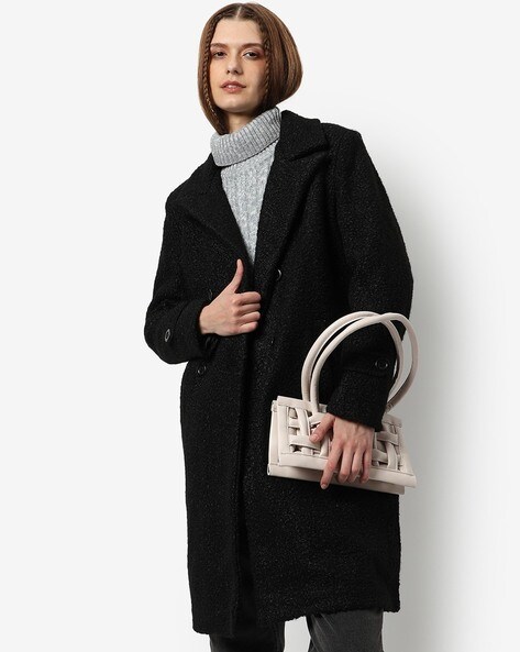 Long Coat with Button Closure