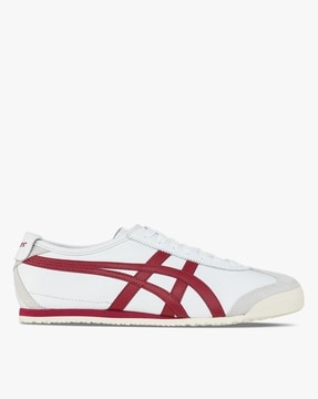 Buy Onitsuka Tiger Mexico Lace-Up Shoes | white/black Color | AJIO LUXE