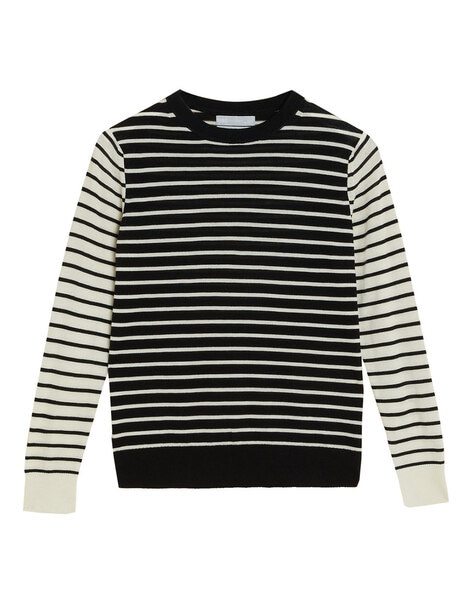 Merino wool striped hotsell sweater