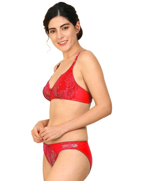 Bra & Panty Set with Full Coverage