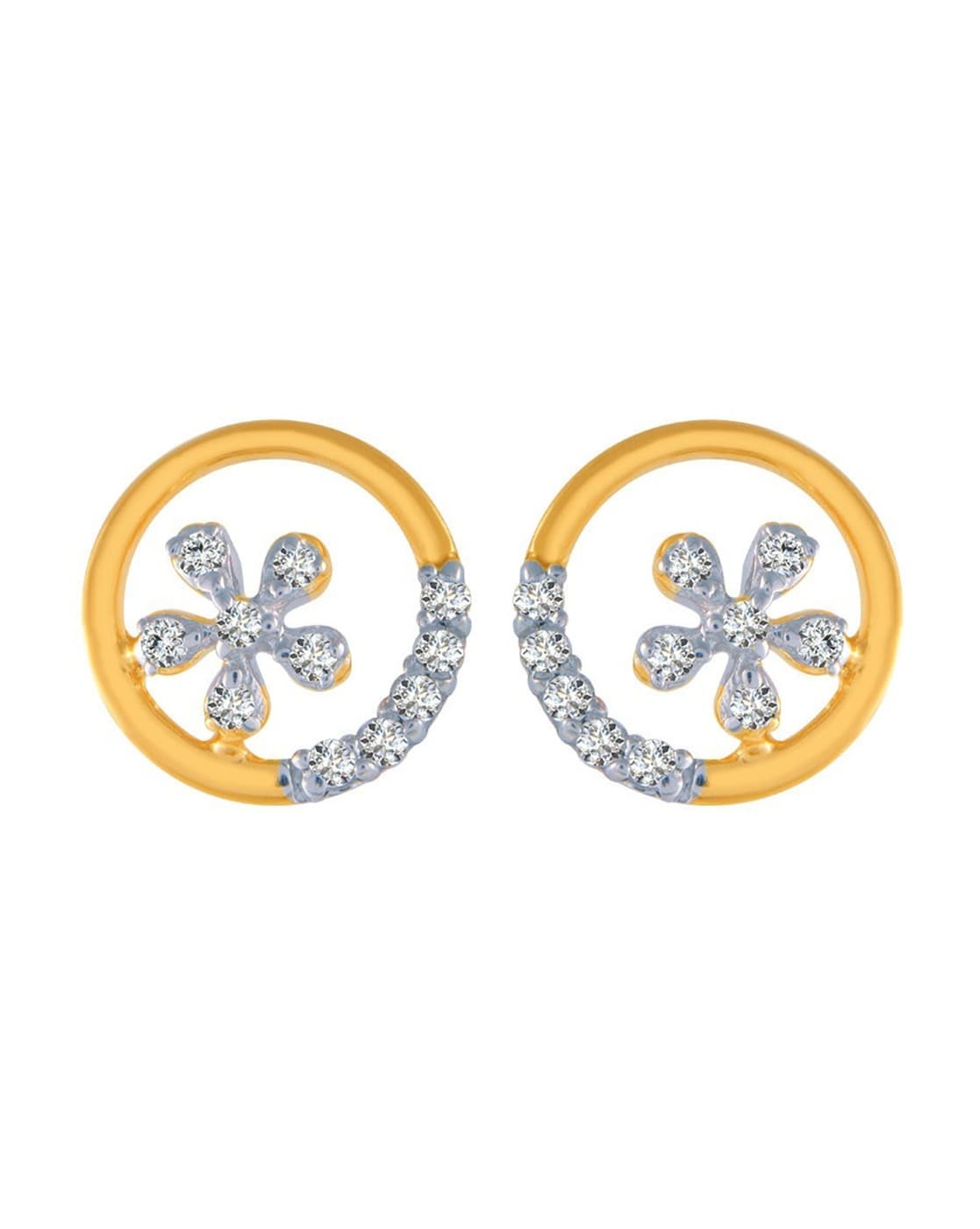 Buy P.C. Chandra Jewellers 14 kt Gold & Diamond Earrings Online At Best  Price @ Tata CLiQ