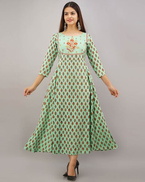 Buy Light Green Dresses & Gowns for Women by WOMEN TOUCH Online