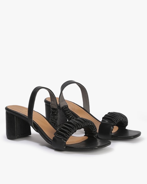 Oh Well Ruffle Slides - Black | Fashion Nova, Shoes | Fashion Nova